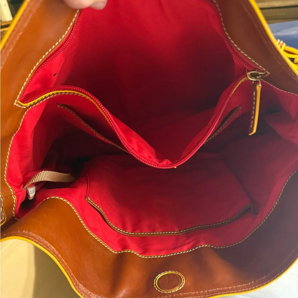 DOONEY & BOURKE EXTRA LARGE PEBBLE LEATHER COURTNEY SAC TOTE BAG